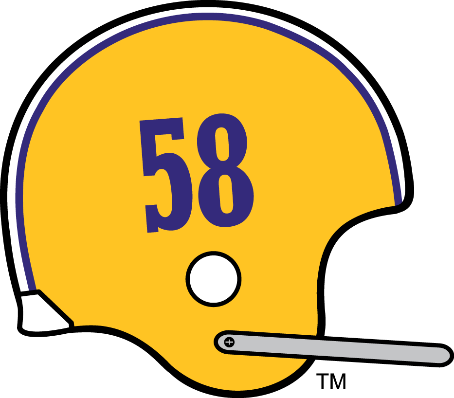 LSU Tigers 1971 Helmet Logo iron on transfers for clothing